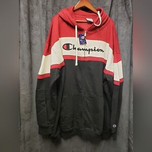 Champion Sz 5XLT Hooded Zip Up Sweatshirt NWT